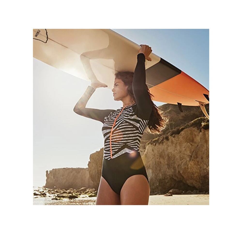 Speedo Womans Long Sleeve One Piece Power Flex Eco Swimsuit Size Small